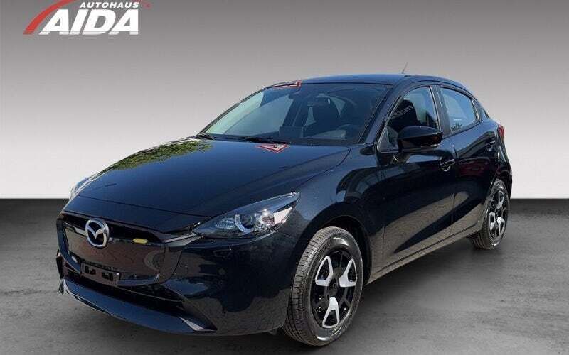 Jet black metallic Gebraucht 2024 Mazda 2 Center-Line Limousine | 21.450 € (Etwas zu teuer) - Bild 1/4