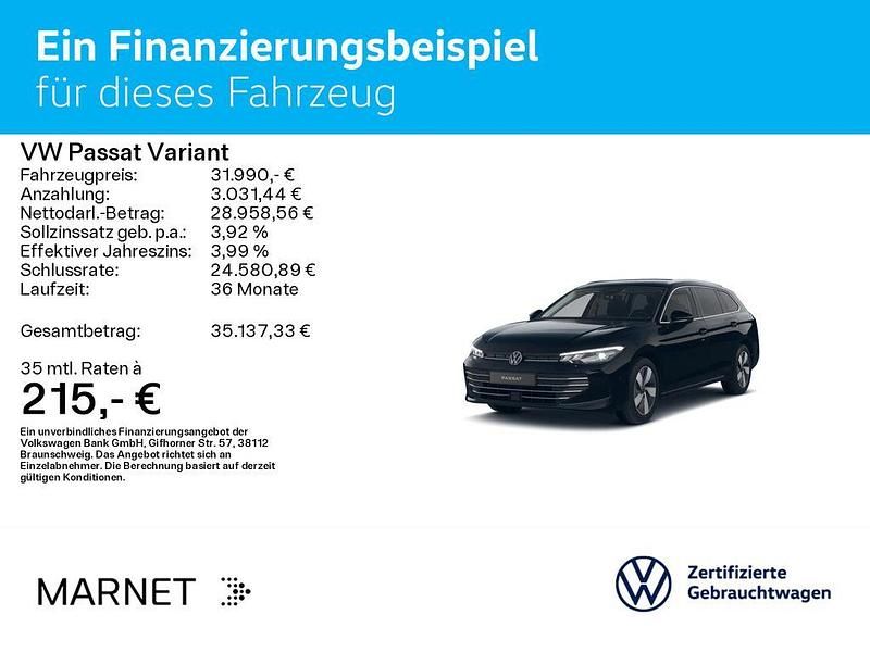 Gebraucht VW Passat Business 150 PS (110 kW) 2025 Grenadillschwarz metallic Kombi