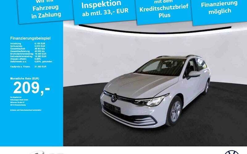 Weiß Gebraucht 2022 VW Golf VIII Life Kombi | 21.490 € (Guter Preis) - Bild 1/4