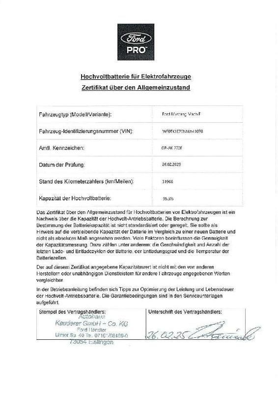 Gebraucht Ford Mustang Mach-E Basis 216 kW (294 PS) 2022 Iced/elite blue SUV