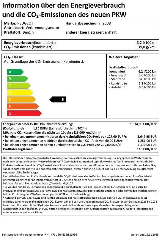 Perla nera schwarz metallic Neu 2025 Peugeot 2008 GT SUV | 34.850 € - Bild 1/1