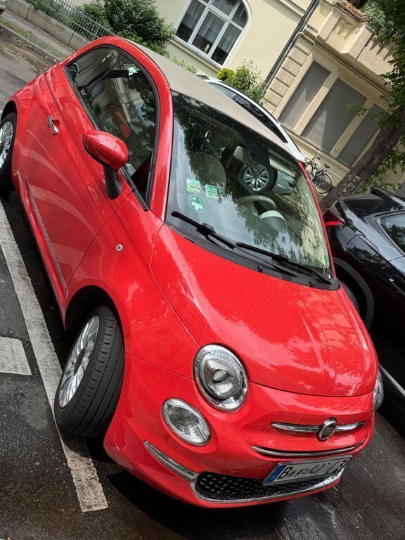 Rot Gebraucht 2018 Fiat 500C Lounge Cabrio | 11.990 € (Fairer Preis) - Bild 1/4