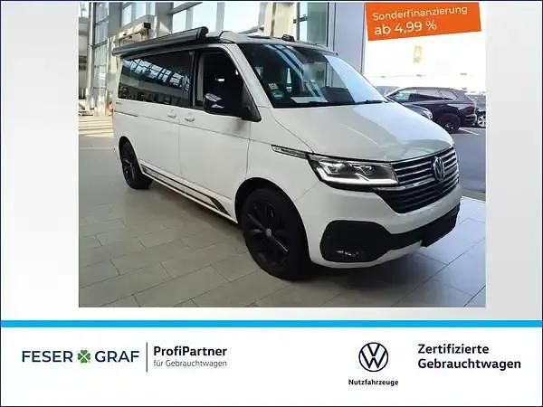 Candyweiß/dach schwarz Gebraucht 2021 VW T6.1 California Van | 57.888 € - Bild 1/4