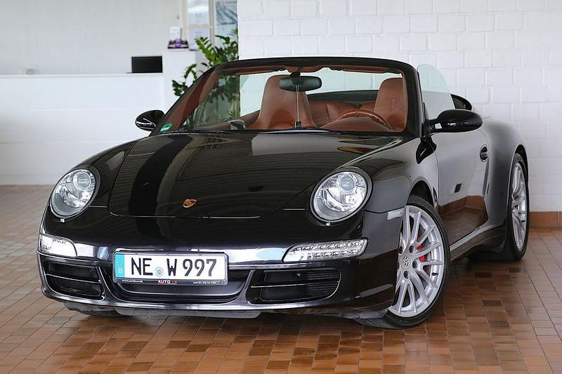 Basaltschwarz Gebraucht 2006 Porsche 911 Carrera 4S Cabriolet Cabrio | 43.890 € (Guter Preis) - Bild 1/4