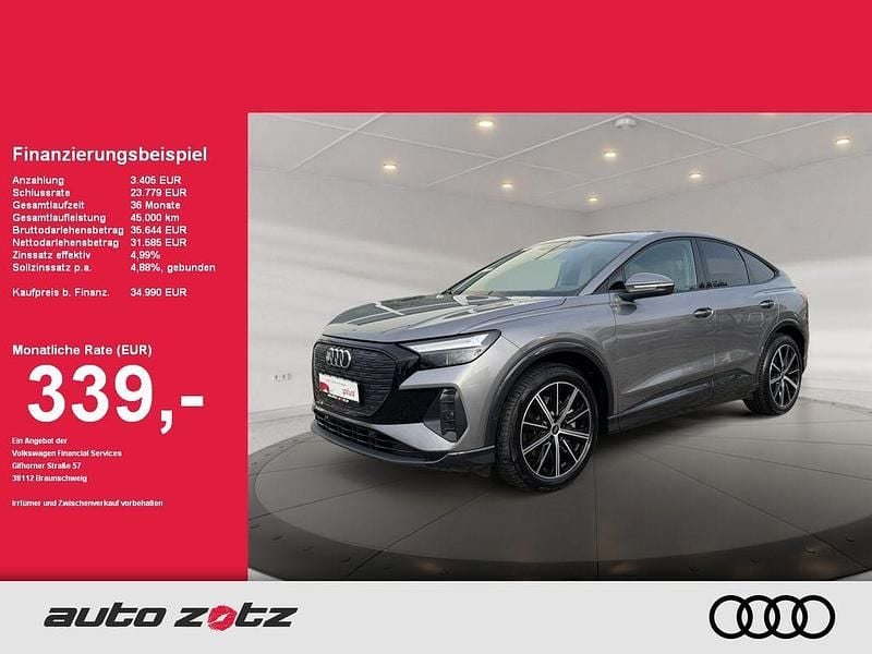Grau Gebraucht 2023 Audi Q4 Sportback e-tron Sport SUV | 34.990 € (Fairer Preis) - Bild 1/4