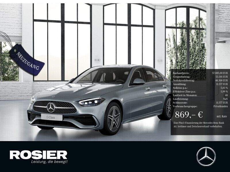 Andere farbe Gebraucht 2024 Mercedes C400 Premium Limousine | 57.885 € - Bild 1/4