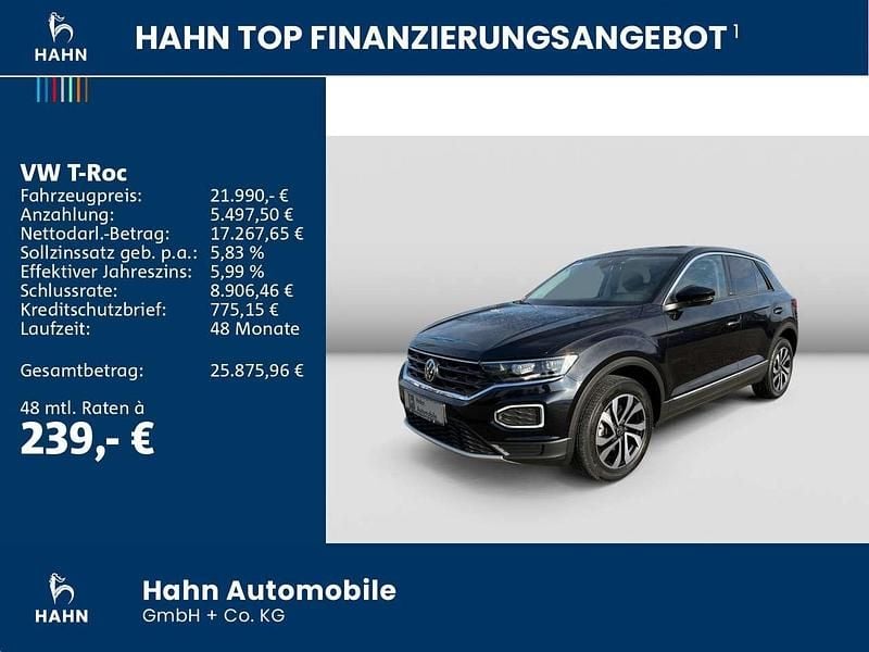 Gebraucht VW T-Roc Active 150 PS (110 kW) 2021 Schwarz SUV