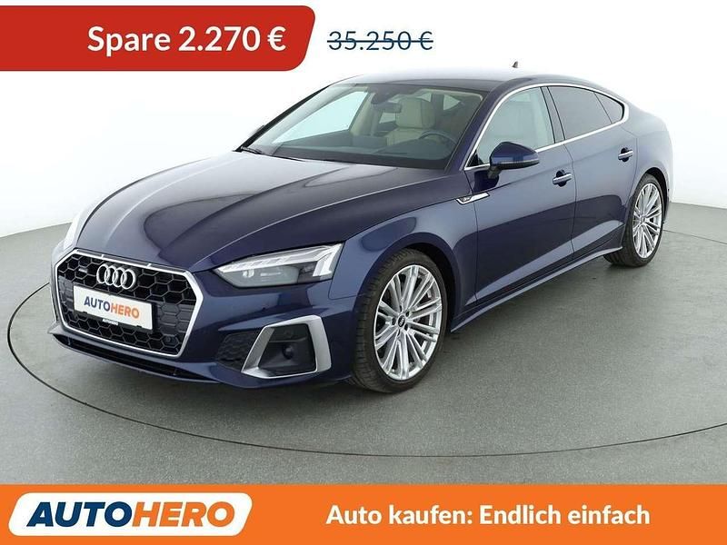 Navarrablau Gebraucht 2021 Audi A5 S-Line Limousine | 32.980 € (Guter Preis) - Bild 1/3