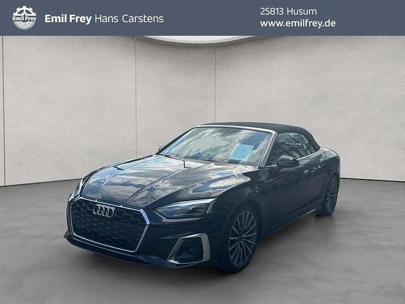Mythosschwarz metallic Gebraucht 2022 Audi A5 Cabriolet Ambiente Cabrio | 36.980 € (Superpreis) - Bild 1/4