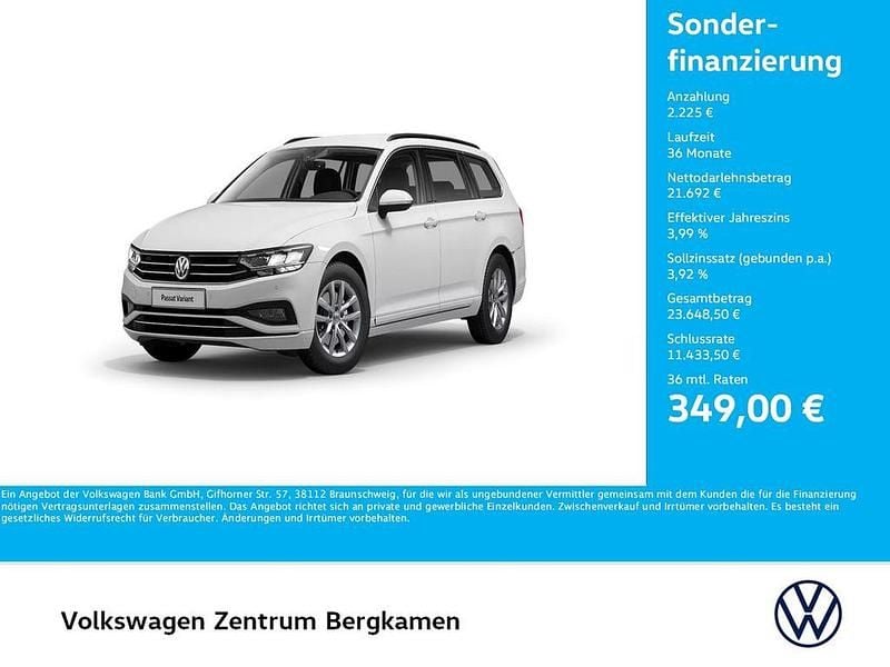 Weiß Gebraucht 2020 VW Passat Business Kombi | 23.917 € (Guter Preis) - Bild 1/4
