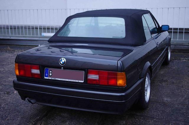Gebraucht BMW 325 Cabriolet 170 PS (125 kW) 1991 Schwarz metallic Cabrio