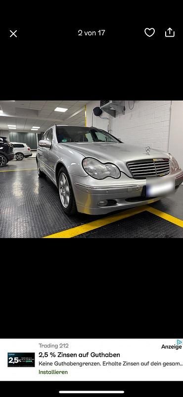 Gebraucht Mercedes C200 163 PS (119 kW) 2002 Silber Kombi