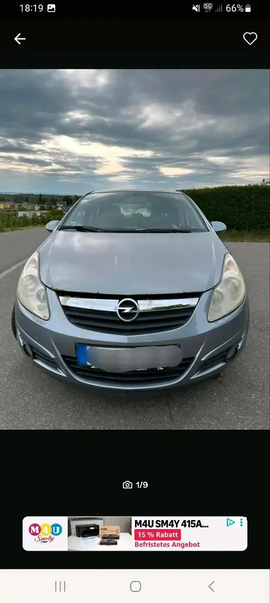 Usado Opel Corsa S 80 HP (58 kW) 2007 Cinzento Citadino