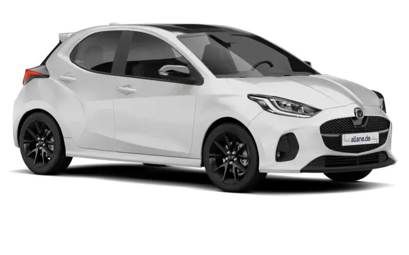 Lunar white (weiss) Neu 2024 Mazda 2 Prime-Line Limousine | 24.990 € (Teuer) - Bild 1/4