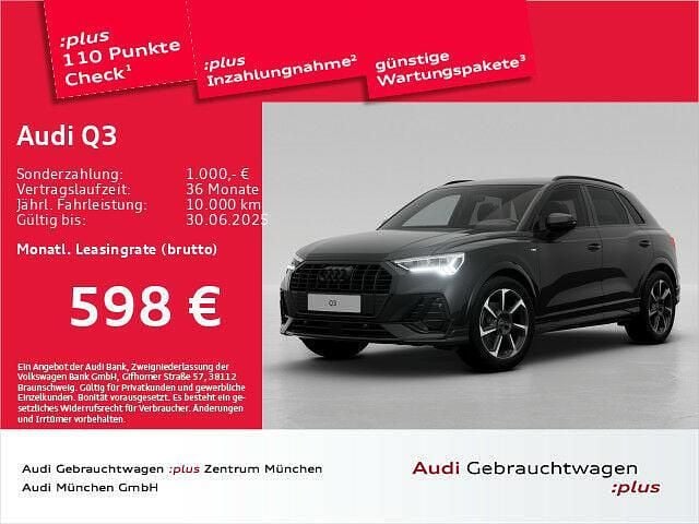 Schwarz Gebraucht 2025 Audi Q3 S-Line SUV | 46.159 € (Teuer) - Bild 1/1