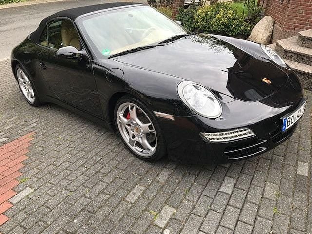 Schwarz Gebraucht 2008 Porsche 911 Carrera 4S Cabriolet Cabrio | 59.500 € (Guter Preis) - Bild 1/4