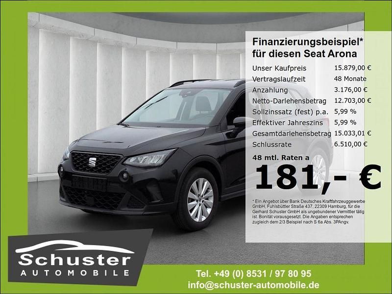 Schwarz Gebraucht 2023 Seat Arona Style SUV | 15.879 € (Guter Preis) - Bild 1/4