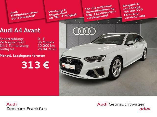 Gletscherweiß metallic Gebraucht 2024 Audi A4 S-Line Kombi | 36.830 € (Etwas zu teuer) - Bild 1/1