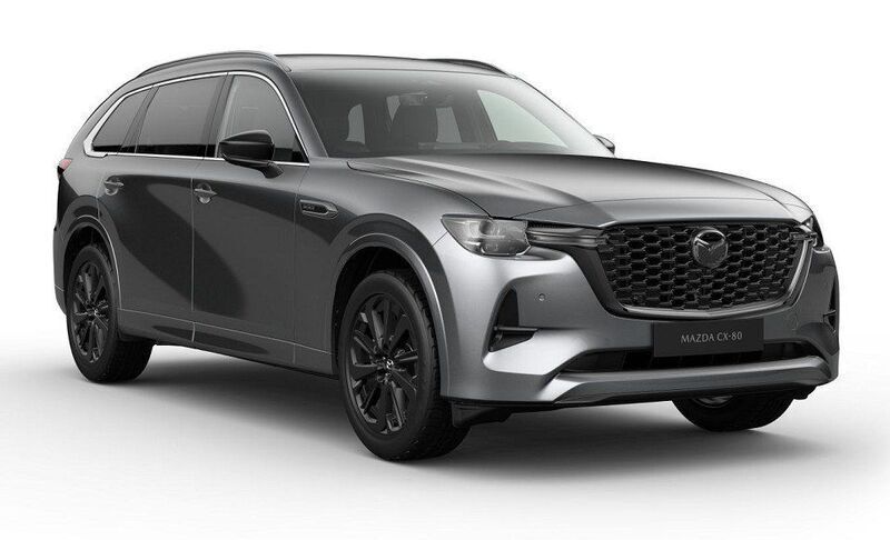 Machine gray Neu 2025 Mazda CX-80 Homura-Line SUV | 62.870 € (Etwas zu teuer) - Bild 1/4
