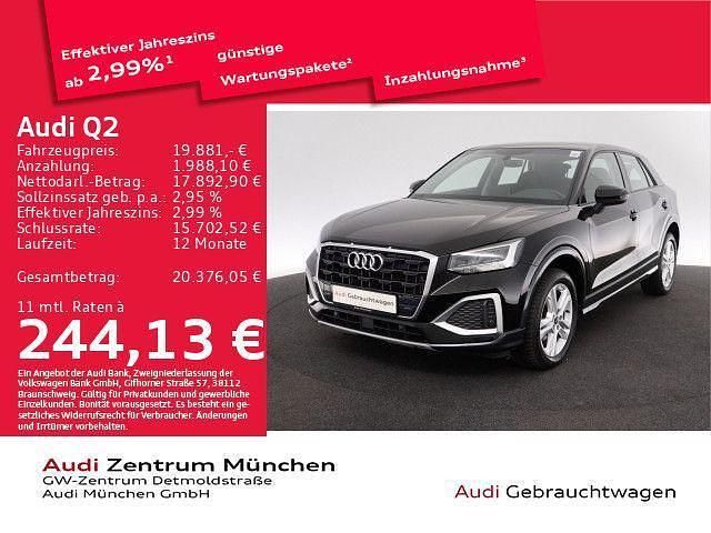 Brillantschwarz Gebraucht 2022 Audi Q2 Advanced Plus SUV | 19.881 € (Guter Preis) - Bild 1/2