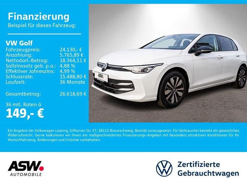 Weiß Gebraucht 2025 VW Golf Goal Limousine | 24.130 € (Fairer Preis) - Bild 1/4