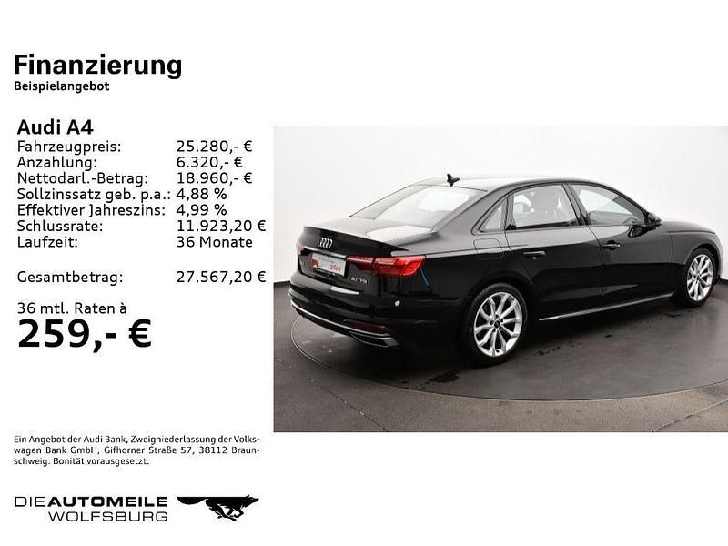 Second-hand Audi A4 Advanced 204 CP (150 kW) 2022 Negru Berlinǎ
