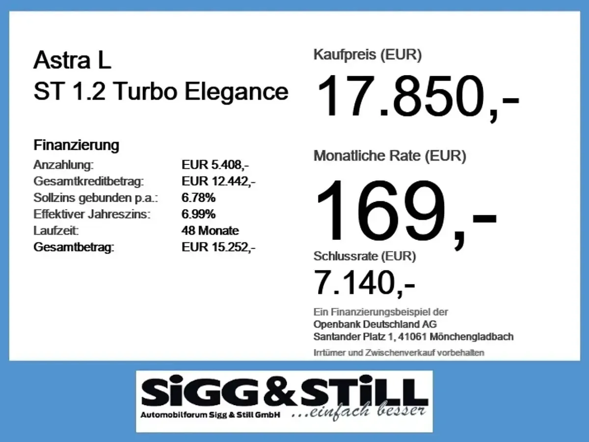 Gebraucht Opel Astra Elegance 110 PS (80 kW) 2024 Vulkan grau Kombi