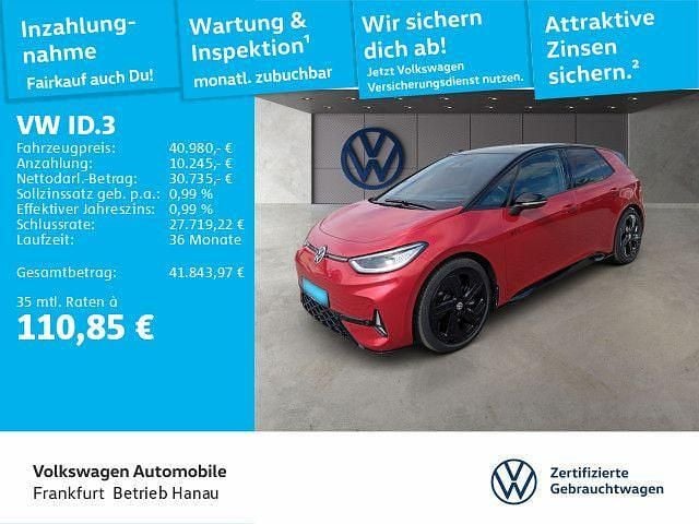 Kings red metallic/schwarz Gebraucht 2024 VW ID.3 GTX Kleinwagen | 40.980 € - Bild 1/4