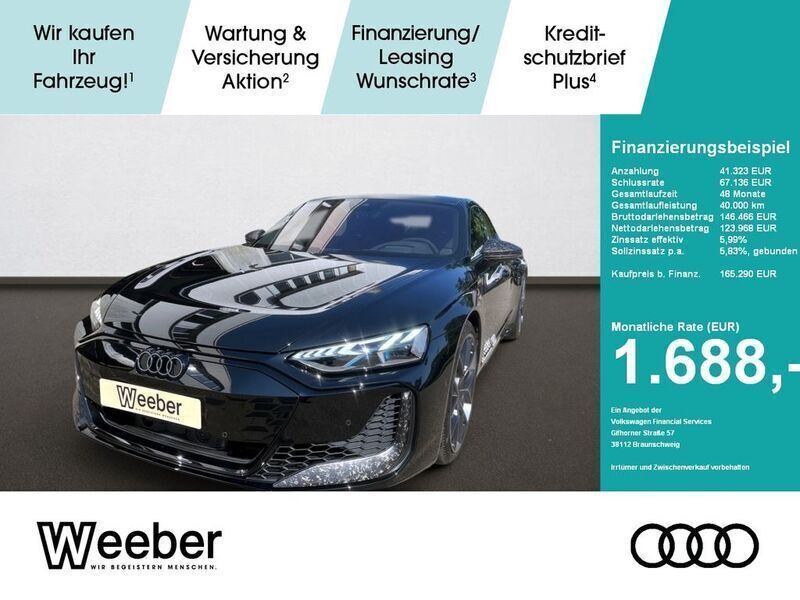 Schwarz Gebraucht 2024 Audi RS e-tron GT Performance Limousine | 165.290 € - Bild 1/4