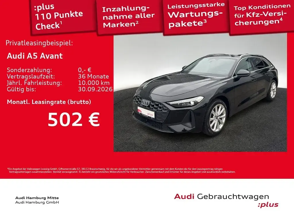 Gebraucht Audi A5 Comfort 204 PS (150 kW) 2025 Mythosschwarz metallic Kombi
