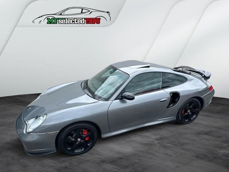 Grau metallic Gebraucht 2002 Porsche 996 Turbo Coupé | 58.480 € - Bild 1/4