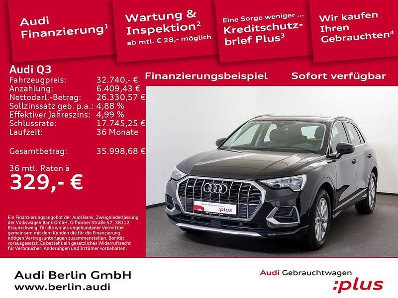 Mythosschwarz metallic Gebraucht 2022 Audi Q3 Ambiente SUV | 32.740 € (Guter Preis) - Bild 1/3