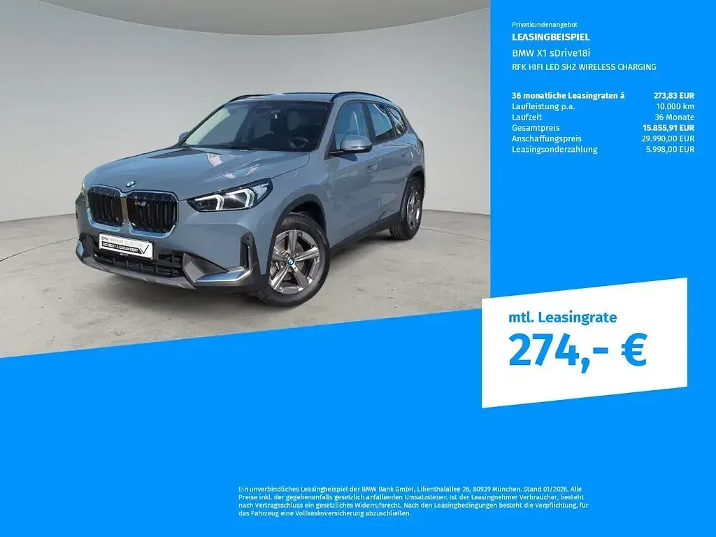 Gebraucht BMW X1 Performance 136 PS (100 kW) 2023 Silber SUV