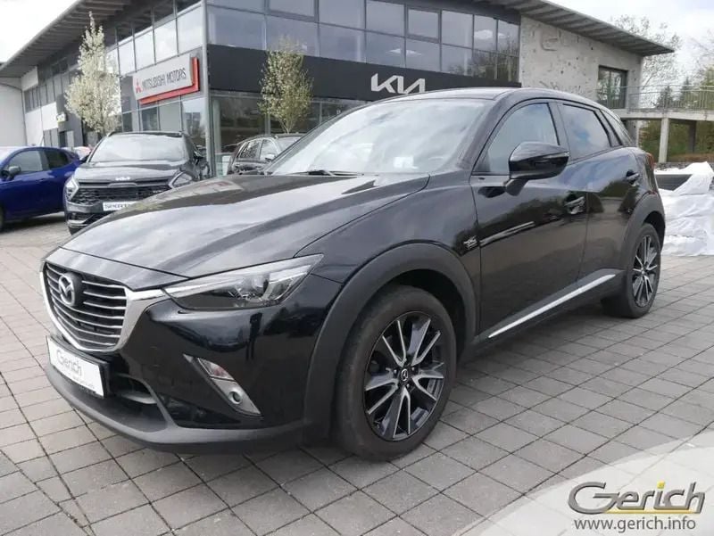 Jet black (metallic) Gebraucht 2017 Mazda CX-3 Sports-Line SUV | 13.900 € (Fairer Preis) - Bild 1/4