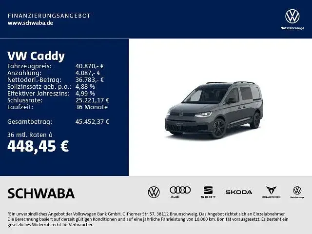 Brugt VW Caddy Maxi 116 HK (85 kW) 2026 Hvid MPV
