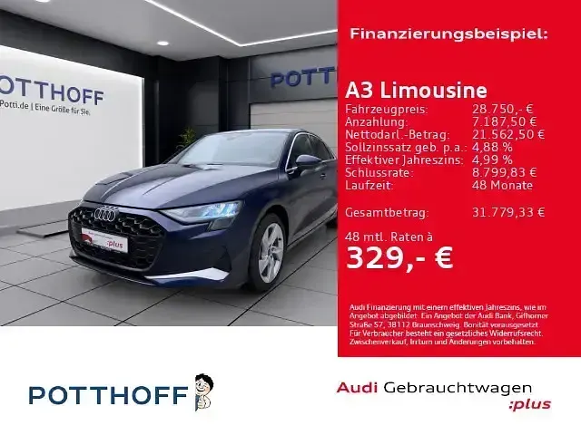 Gebraucht Audi A3 Advanced Plus 150 PS (110 kW) 2025 Limousine