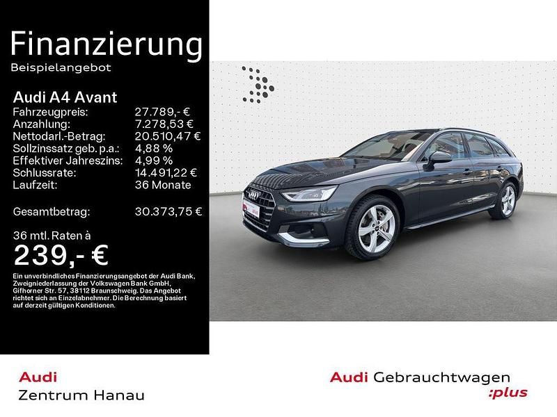 Manhattangrau metallic Gebraucht 2021 Audi A4 Advanced Plus Kombi | 27.789 € (Fairer Preis) - Bild 1/4