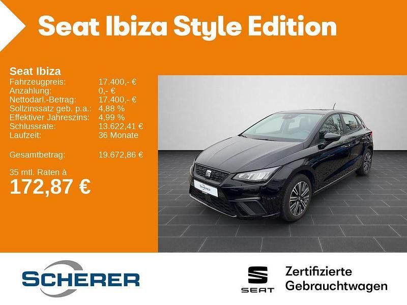 Gebraucht Seat Ibiza Style 116 PS (85 kW) 2024 Midnight schwarz metallic (metallic) Limousine