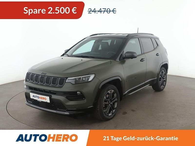 Grün Gebraucht 2021 Jeep Compass 80th Anniversary SUV | 21.970 € (Fairer Preis) - Bild 1/3