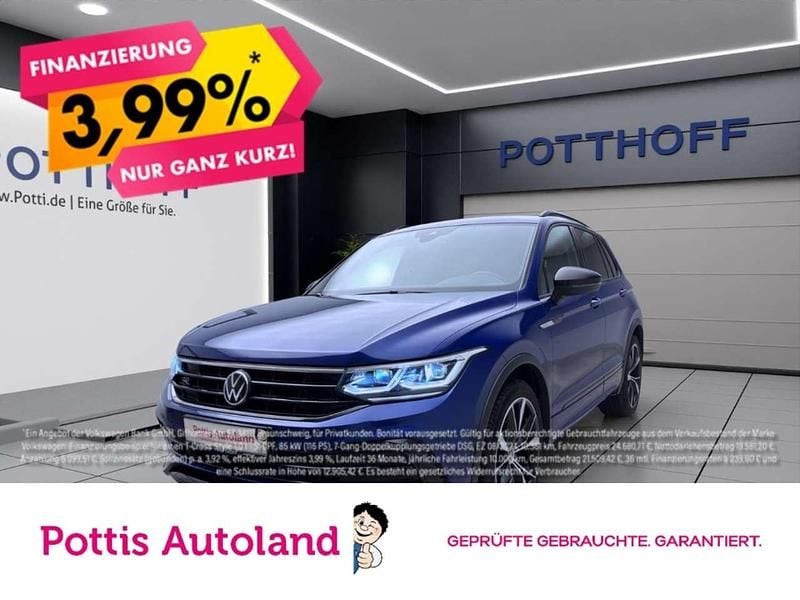 Blau Gebraucht 2021 VW Tiguan R-line SUV | 32.577 € (Fairer Preis) - Bild 1/4