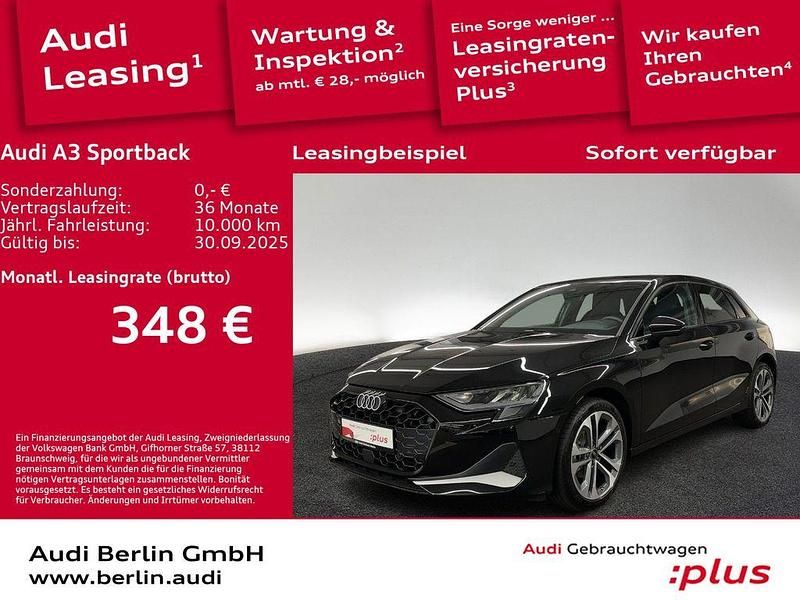 Mythosschwarz metallic Gebraucht 2024 Audi A3 Advanced Plus Kombi | 32.740 € (Fairer Preis) - Bild 1/3