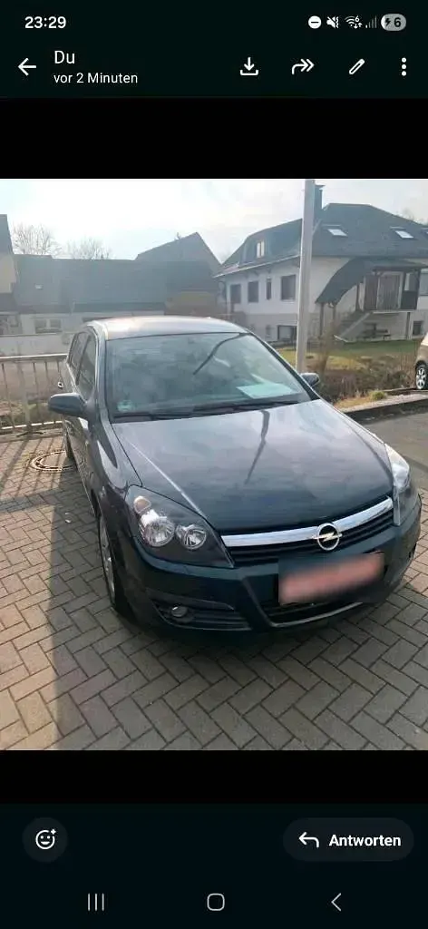 Gebraucht Opel Astra 105 PS (77 kW) 2007 Blau Limousine