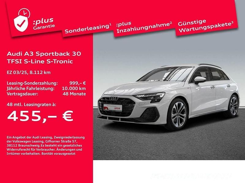 Gebraucht Audi A3 S-Line 116 PS (85 kW) 2025 Gletscherweiß metallic Limousine