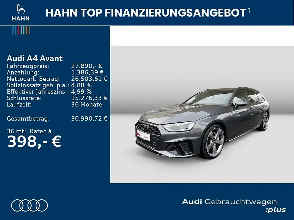 Brugt Audi A4 S-Line 204 HK (150 kW) 2023 Grå Stationcar