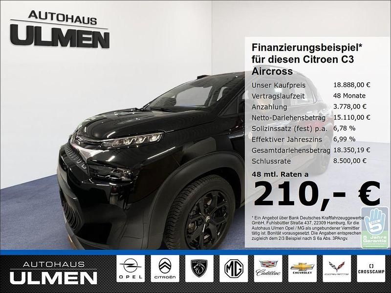 Schwarz Gebraucht 2023 Citroën C3 Aircross PureTech SUV | 18.888 € (Fairer Preis) - Bild 1/4