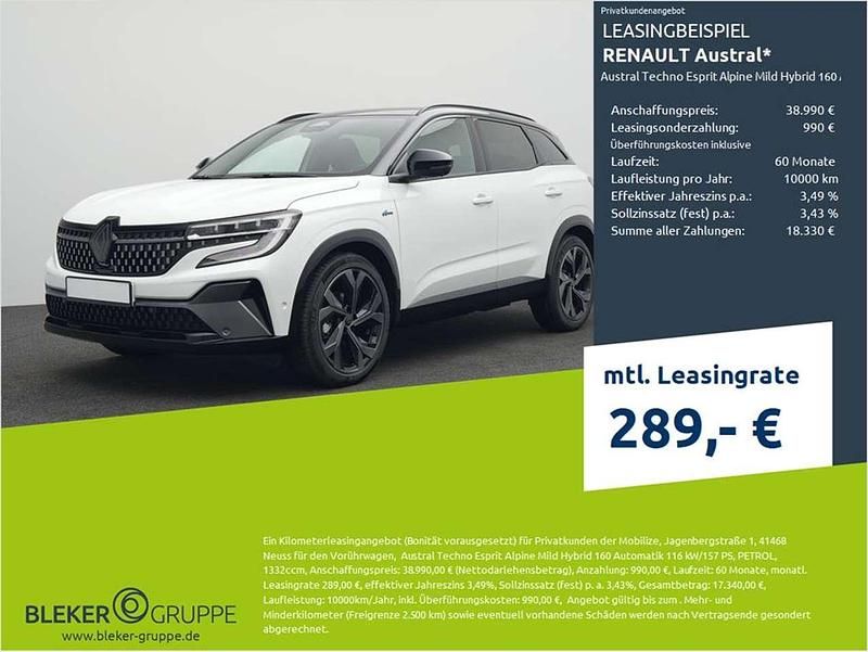 Perlmuttweiß mit da Gebraucht 2025 Renault Austral Techno Esprit Alpine SUV | 38.890 € (Etwas zu teuer) - Bild 1/3