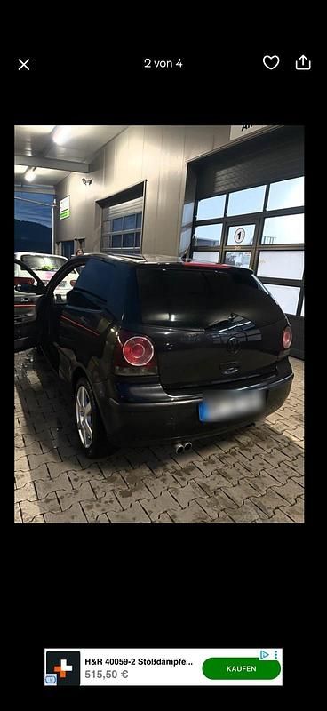 Gebraucht VW Polo 101 PS (74 kW) 2008 Schwarz Kleinwagen