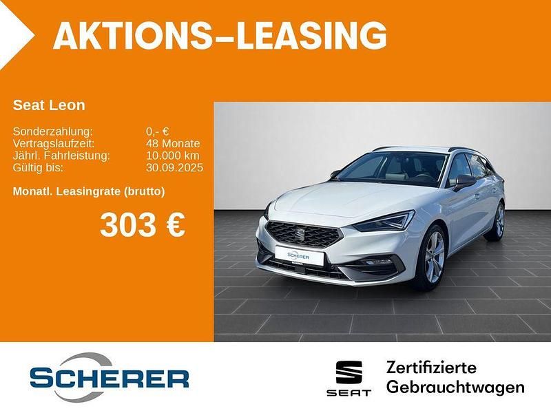 Weiß (metallic) Gebraucht 2024 Seat Leon FR Limousine | 26.980 € (Fairer Preis) - Bild 1/4
