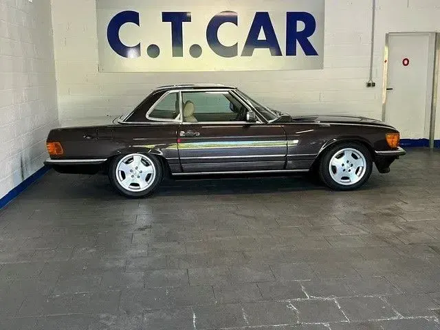 Gebraucht Mercedes SL420 204 PS (150 kW) 1989 Braun Cabrio