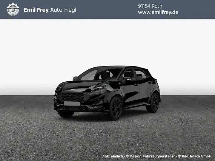 Agate black metallic Gebraucht 2024 Ford Puma ST-Line SUV | 24.990 € (Fairer Preis) - Bild 1/4